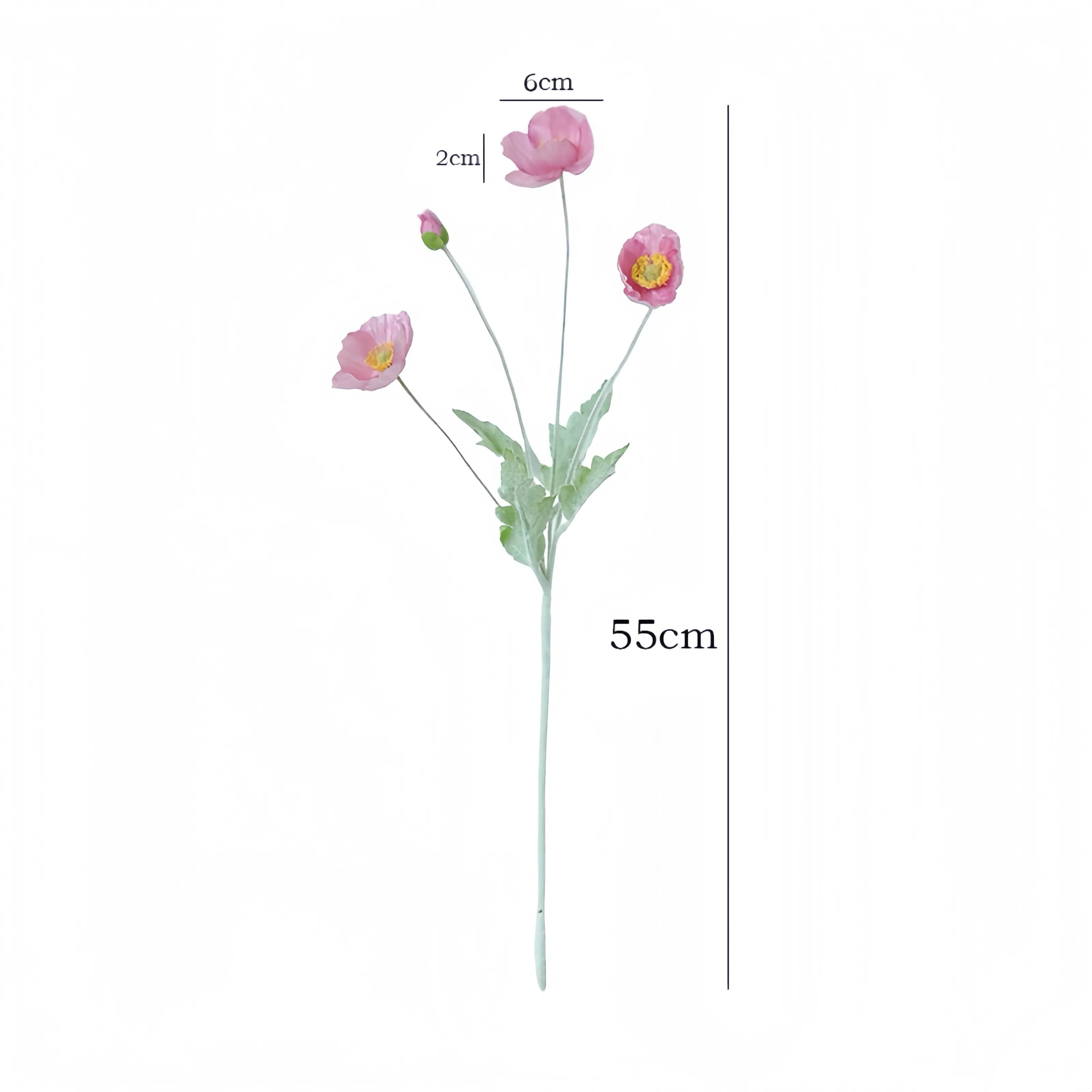 Susunan Bunga Poppy Faux
