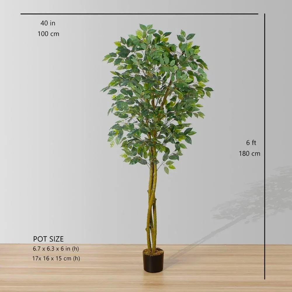 Tumbuhan pasu pokok ficus buatan (pelbagai saiz)