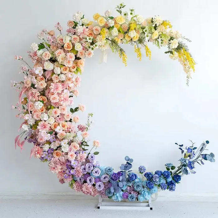 Moon Flower Arch set untuk hiasan cadangan pesta perkahwinan
