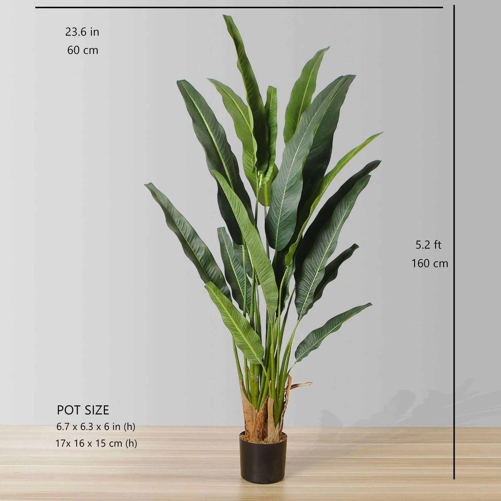Pelancong Buatan Kanan Tanaman Palm Potted