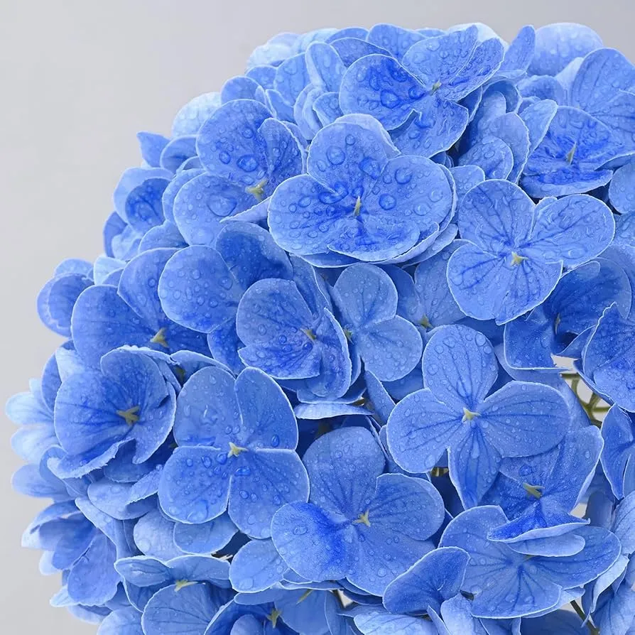 Bunga palsu sentuhan sebenar hydrangea