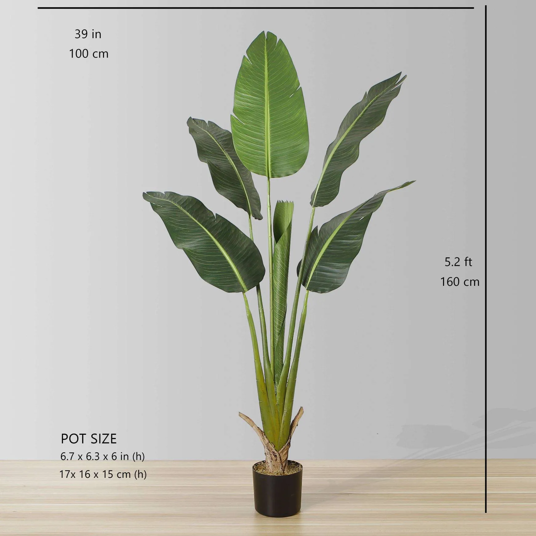 Burung Buatan Buatan Kanan Tanaman Potted Potted (pelbagai saiz)