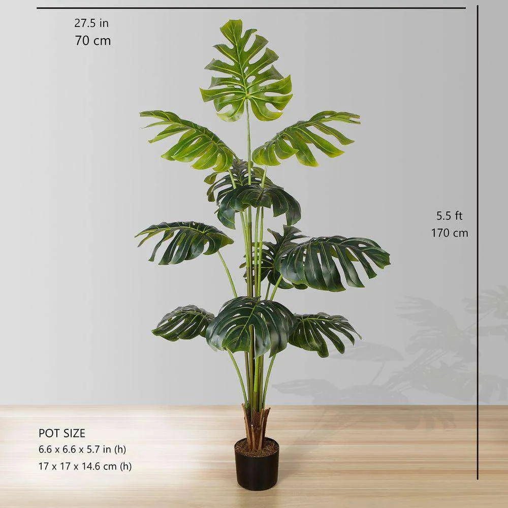 Loji Potted Monstera Buatan (pelbagai saiz)