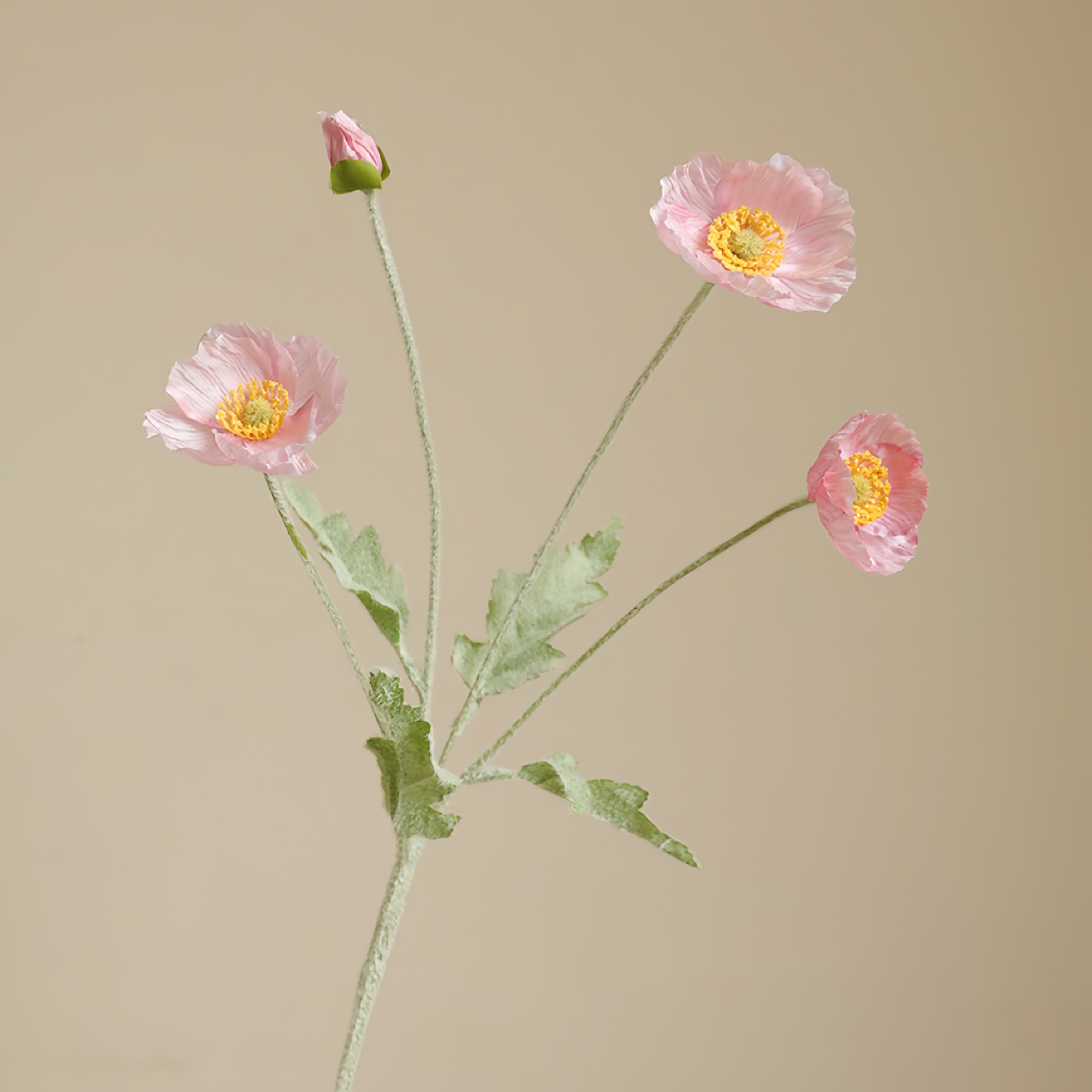 Susunan Bunga Poppy Faux