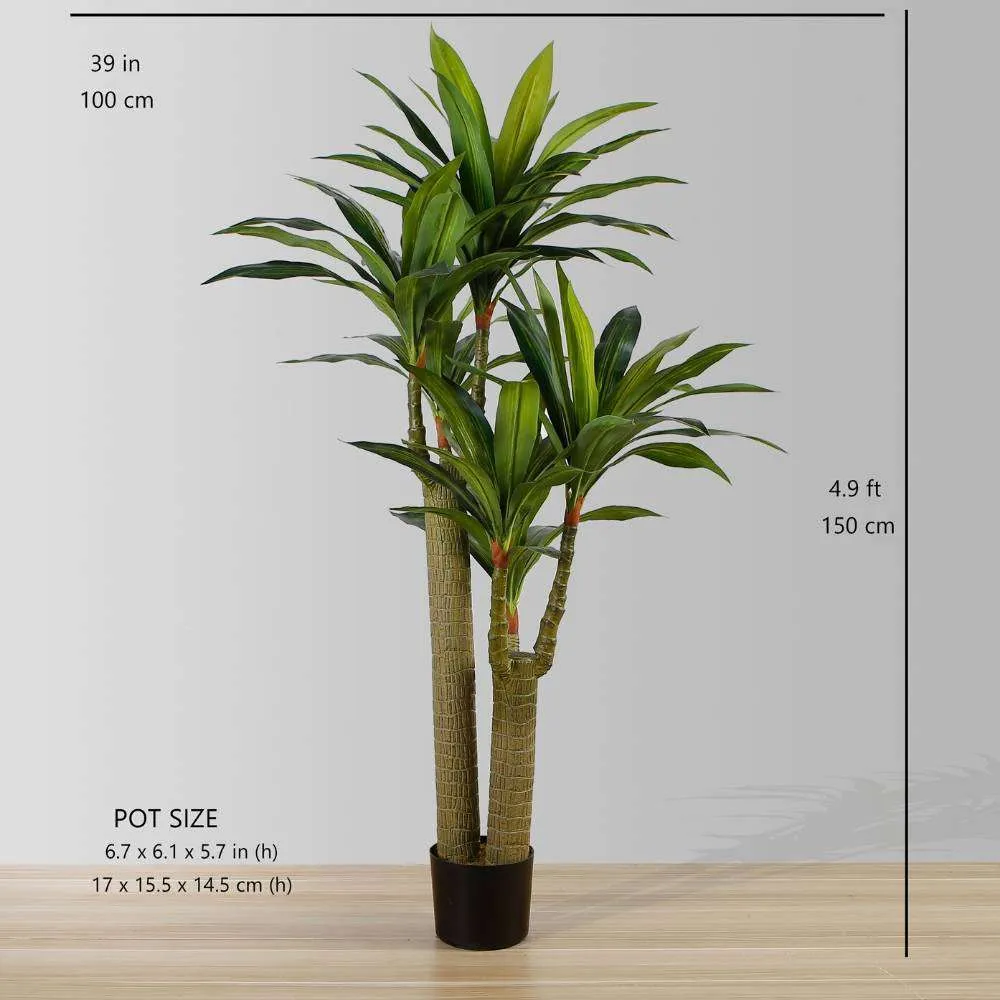 Buatan Draecena Tree Potted Plant (pelbagai saiz)