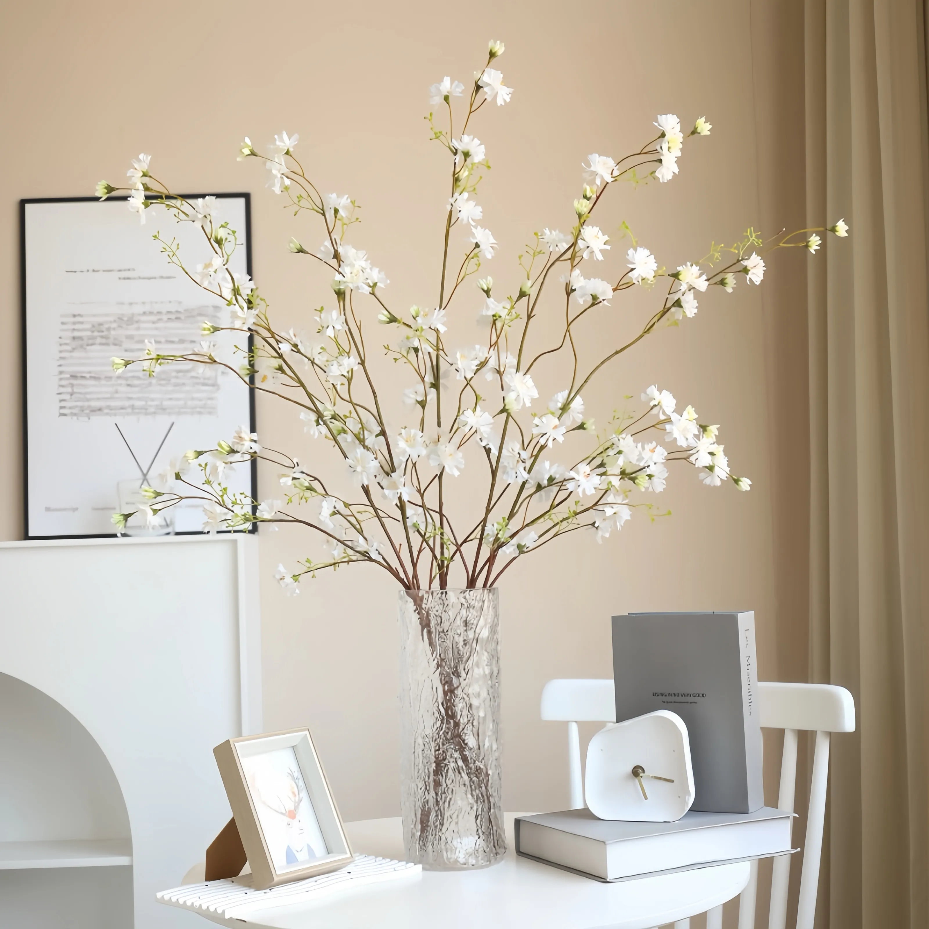Cawangan Chrysanthemum Willow Buatan Buatan