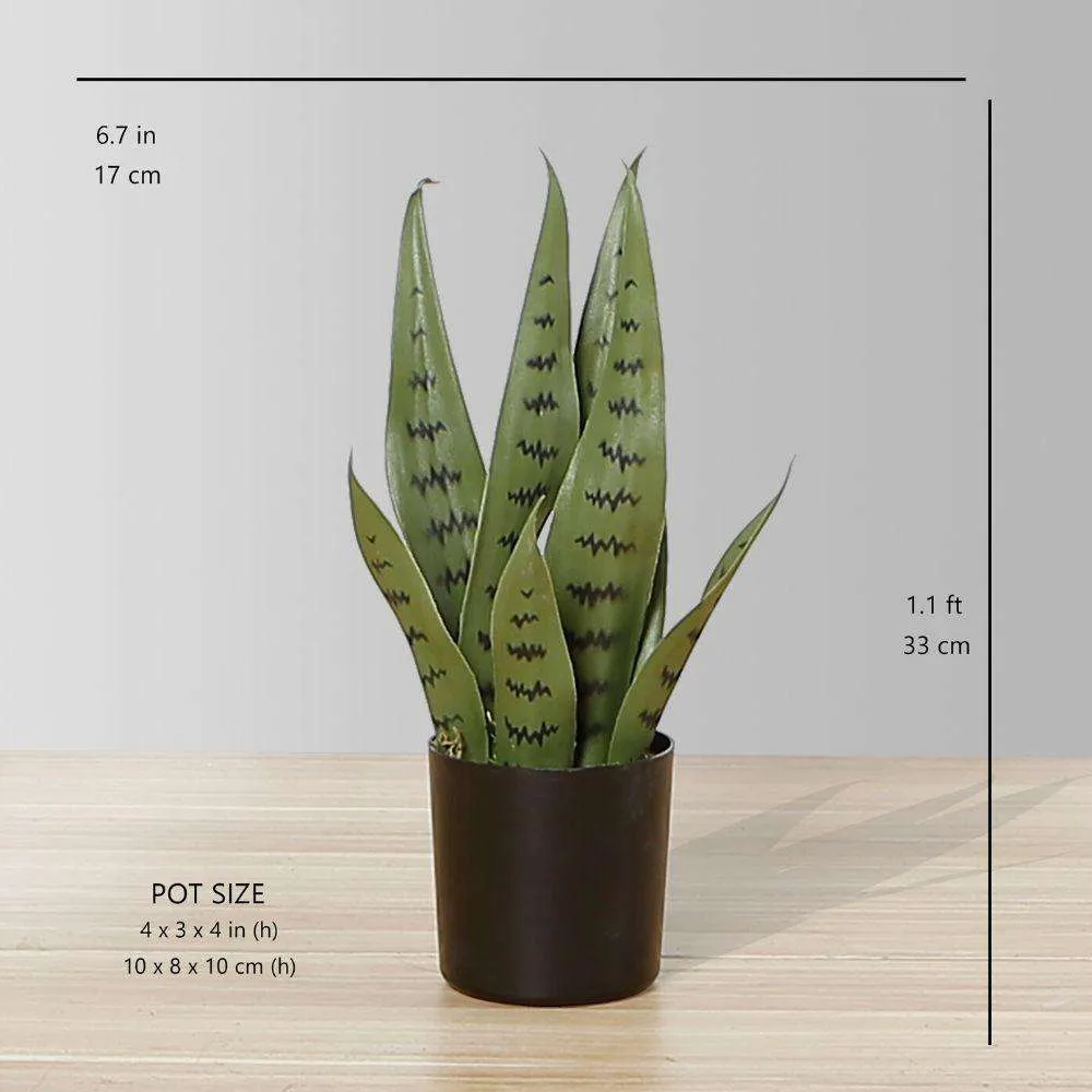 Ular Buatan Sansevieria Loji Poting Hijau