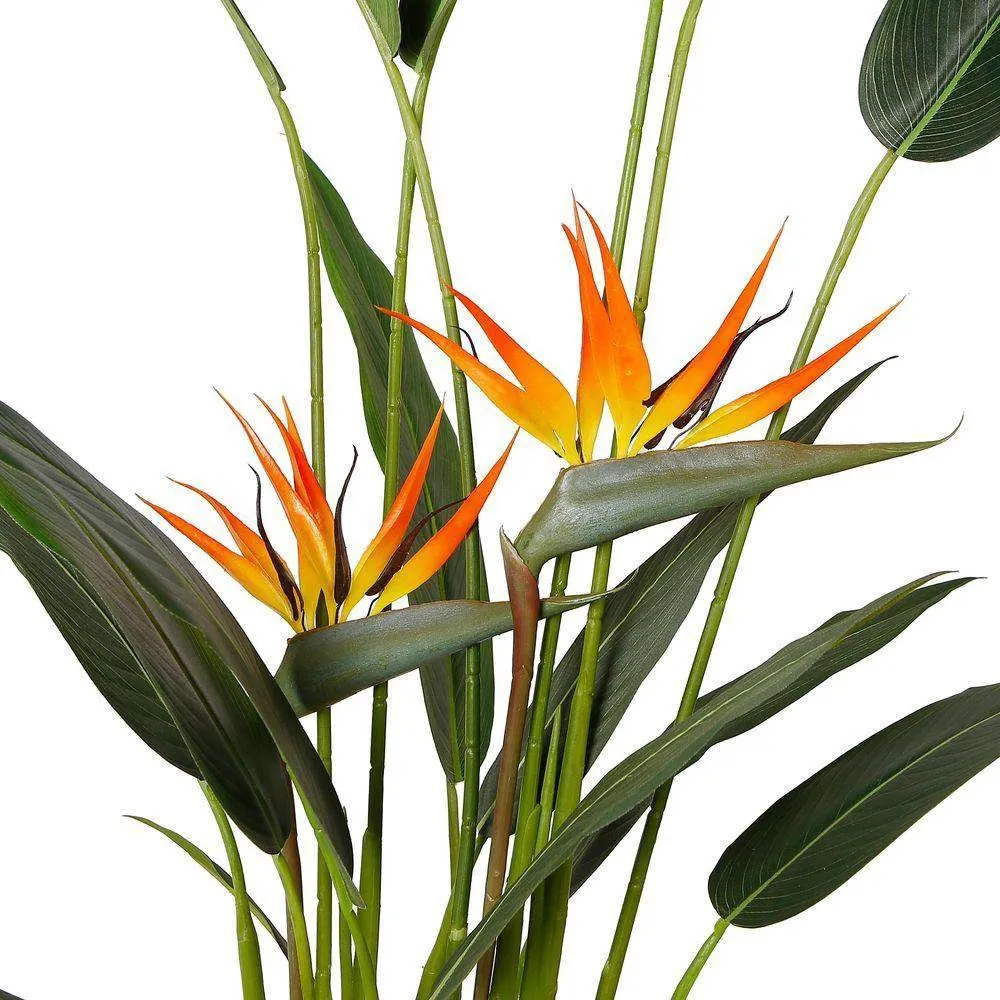 Amber Artificial Bird of Paradise Potted Plant (pelbagai saiz)
