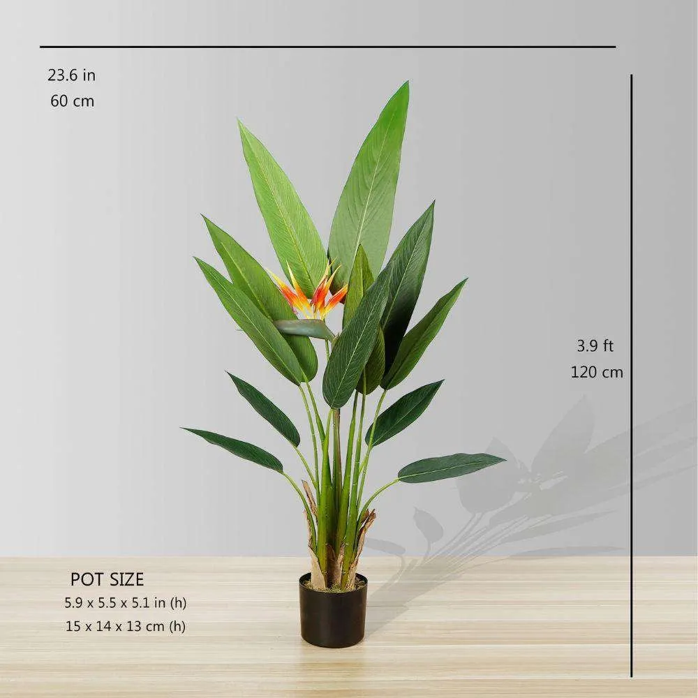 Amber Artificial Bird of Paradise Potted Plant (pelbagai saiz)