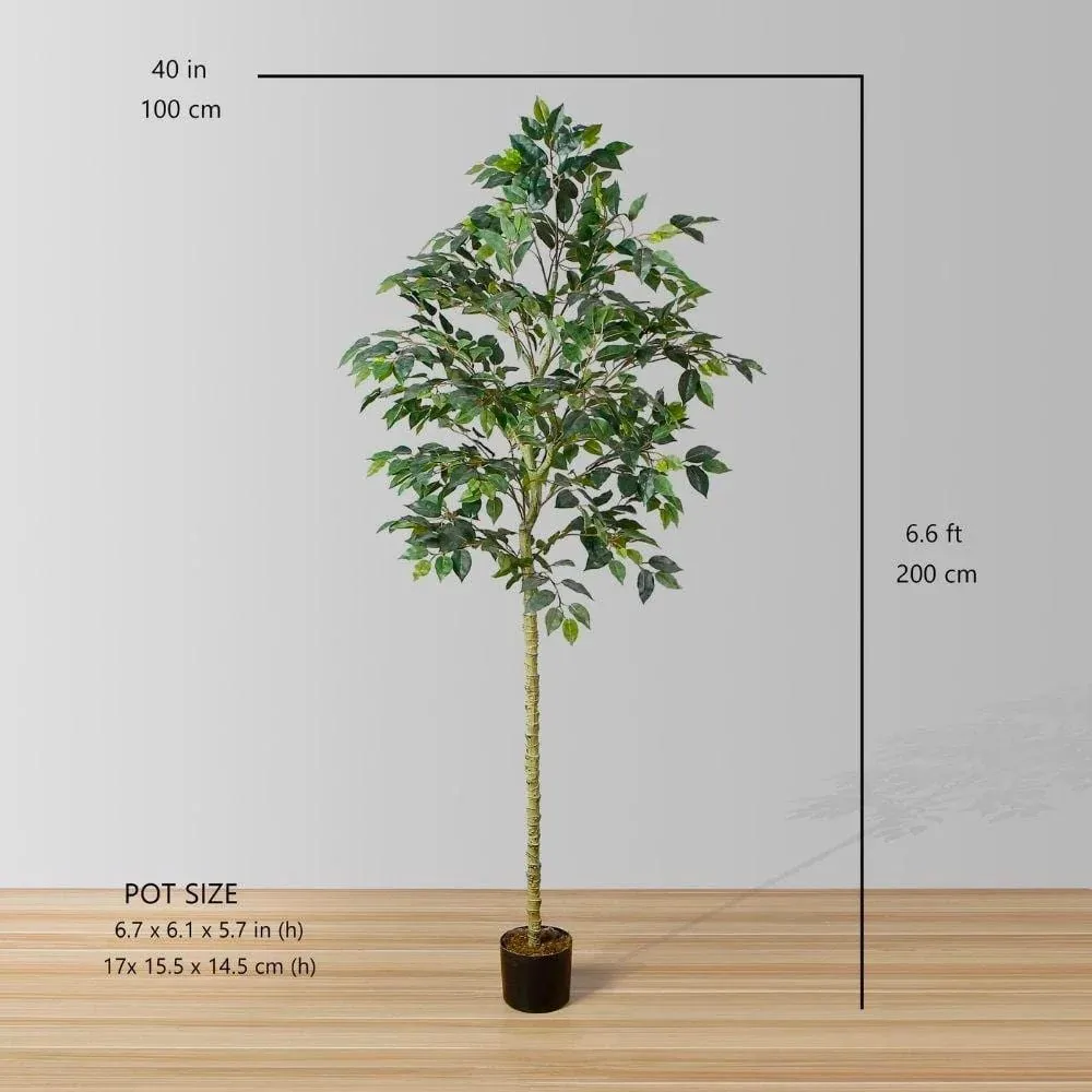 Tumbuhan pasu pokok ficus buatan (pelbagai saiz)