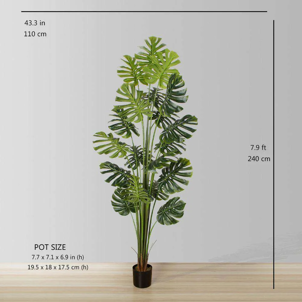 Loji Potted Monstera Buatan (pelbagai saiz)