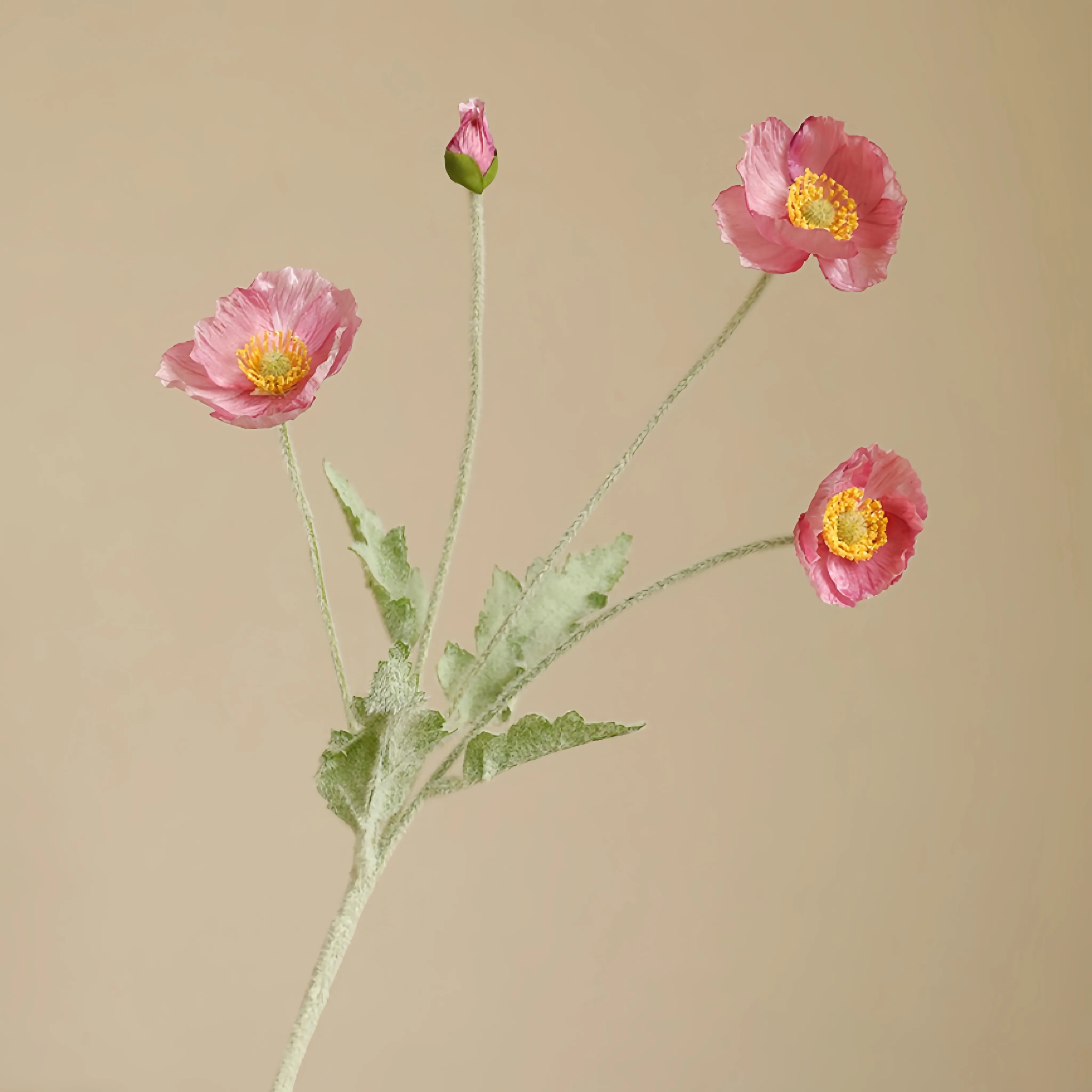 Susunan Bunga Poppy Faux