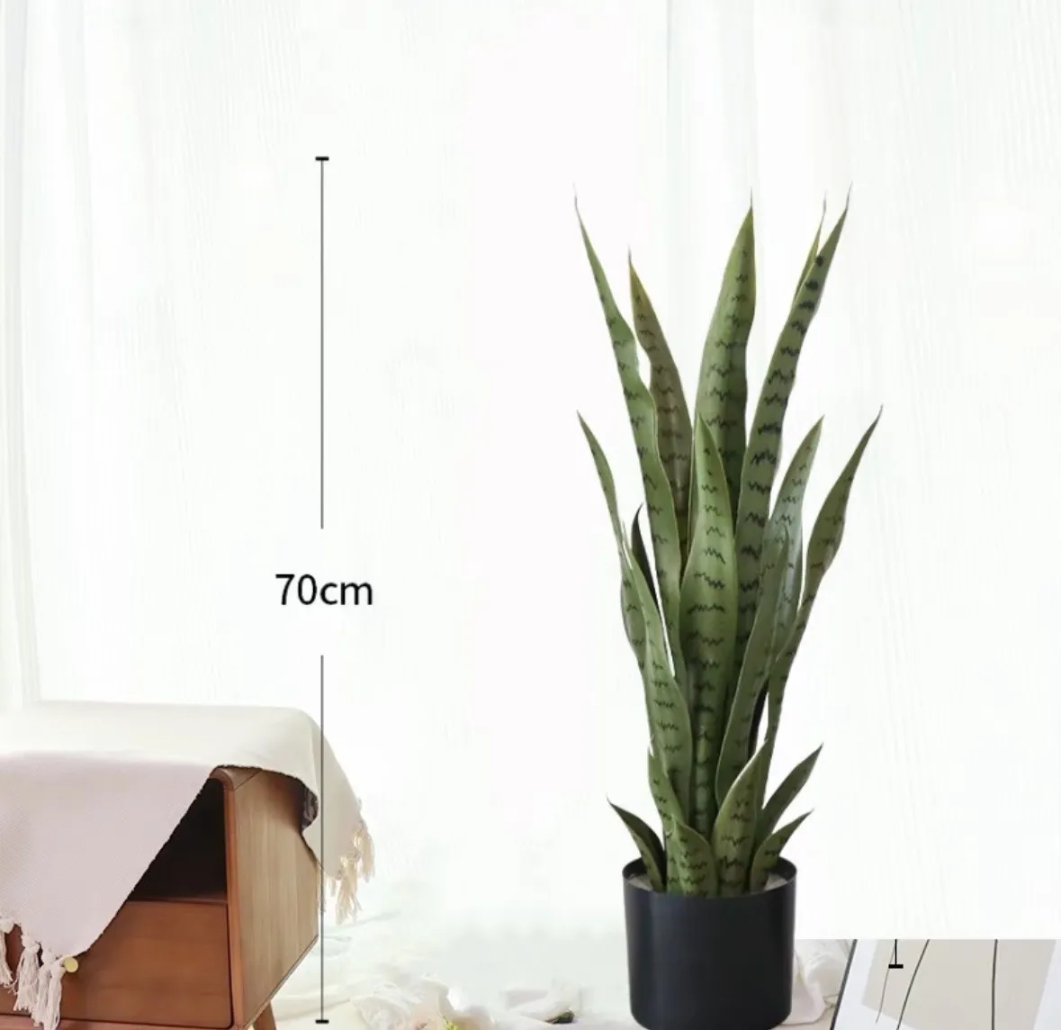 Ular Buatan Sansevieria Loji Poting Hijau