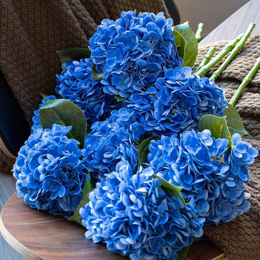 Bunga palsu sentuhan sebenar hydrangea