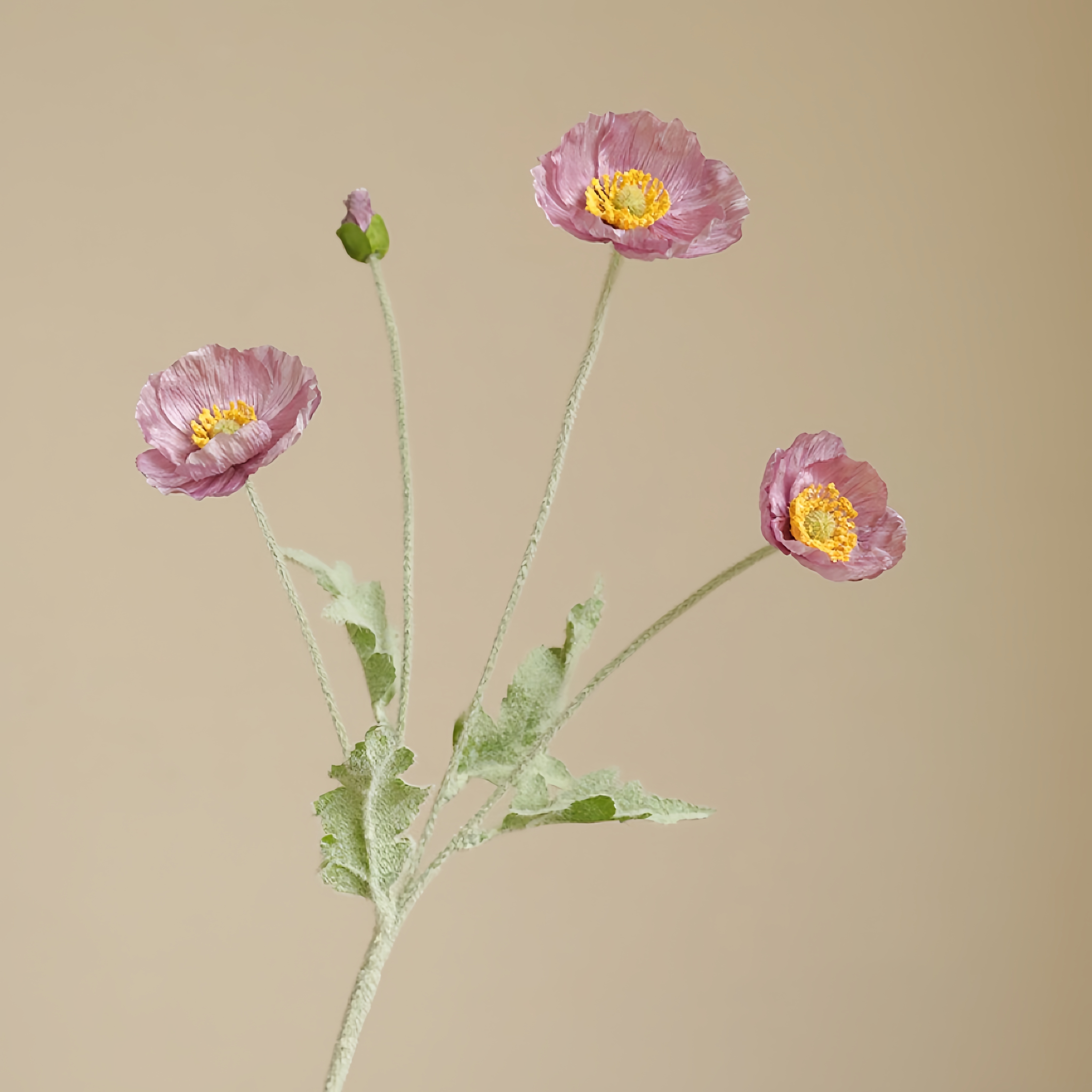 Susunan Bunga Poppy Faux