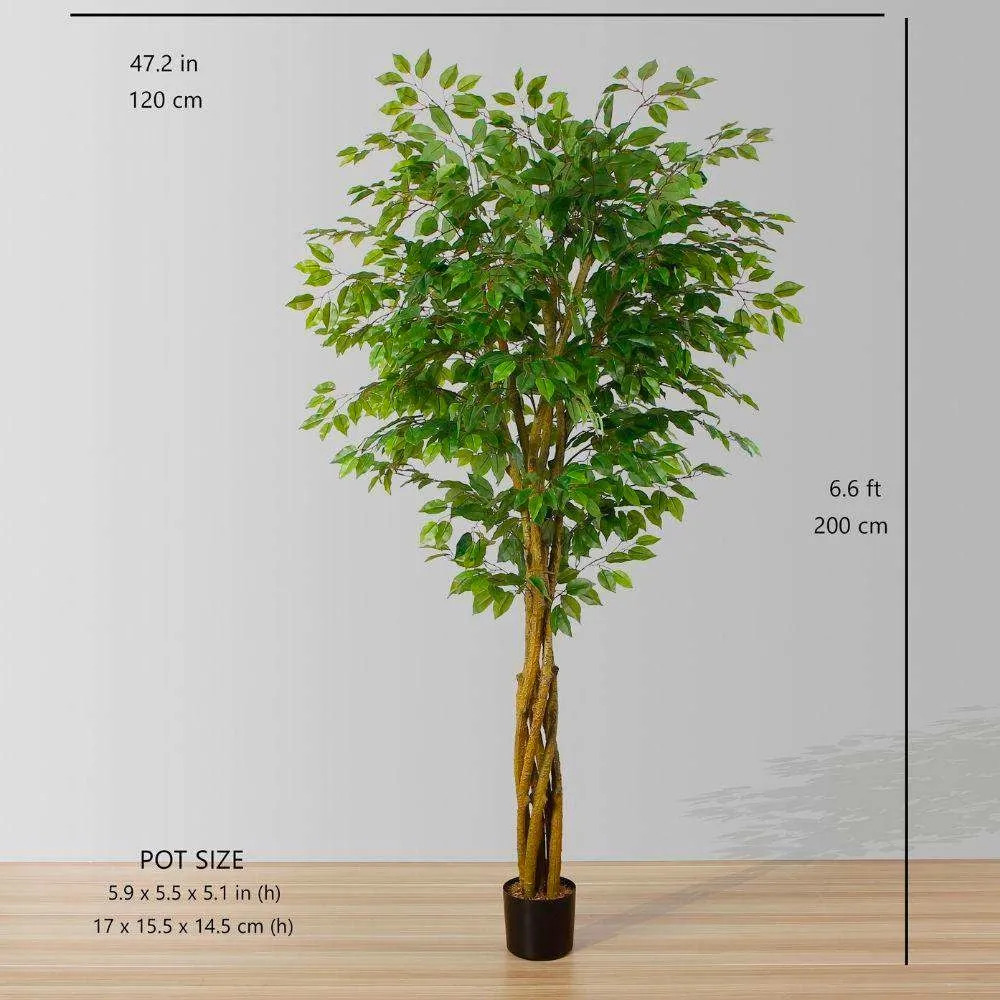 Tumbuhan pasu pokok ficus buatan (pelbagai saiz)