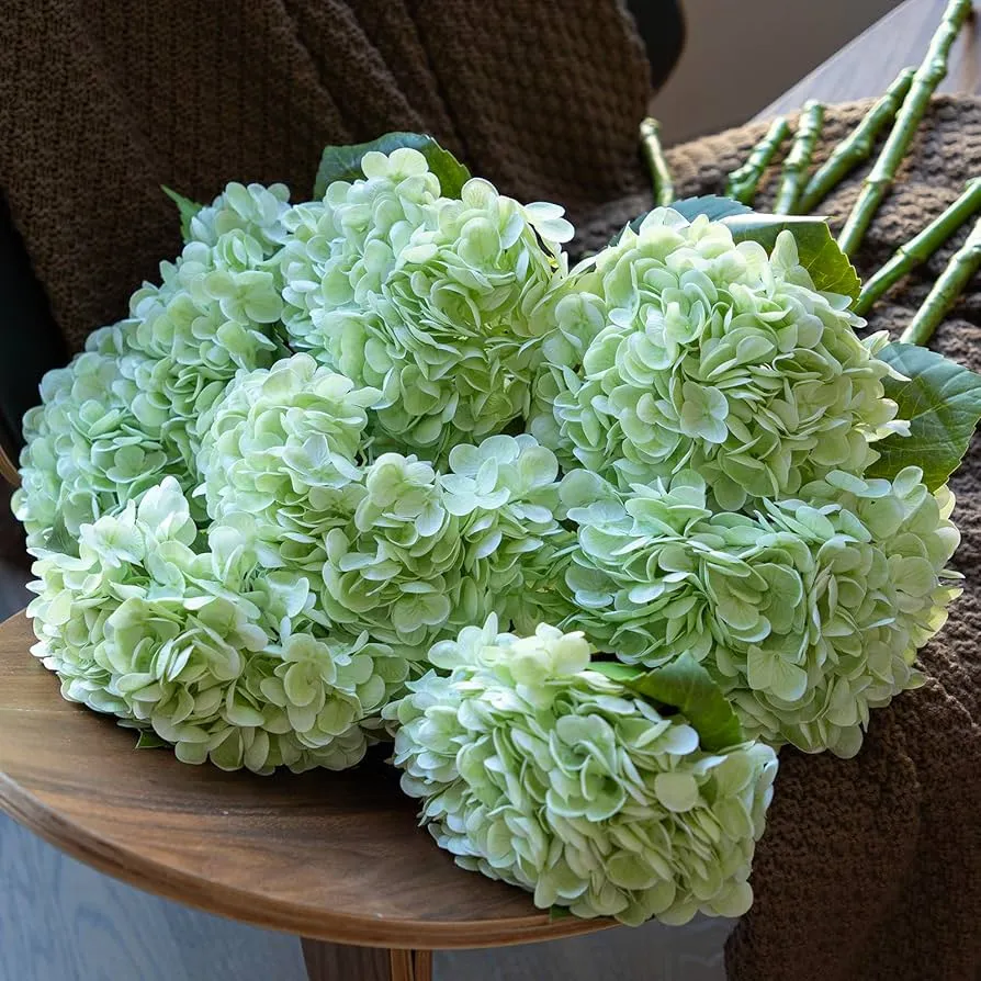Bunga palsu sentuhan sebenar hydrangea
